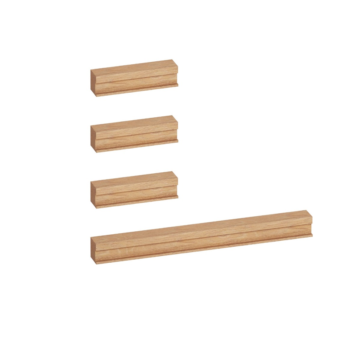 do_komody Kombineeritud komplekt avatäiteid kummutile Simple - Pilt 1