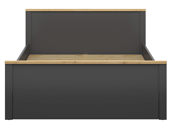 lozko-160-hesen-kolor-wybarwienia-grafit-dab-artisan-mediuma Voodi 160x200 HESEN-graphite/artisan oak - Pilt 1