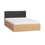 Voodi 140*200cm Simple-Tamm-Must-Ei soovi jalgu