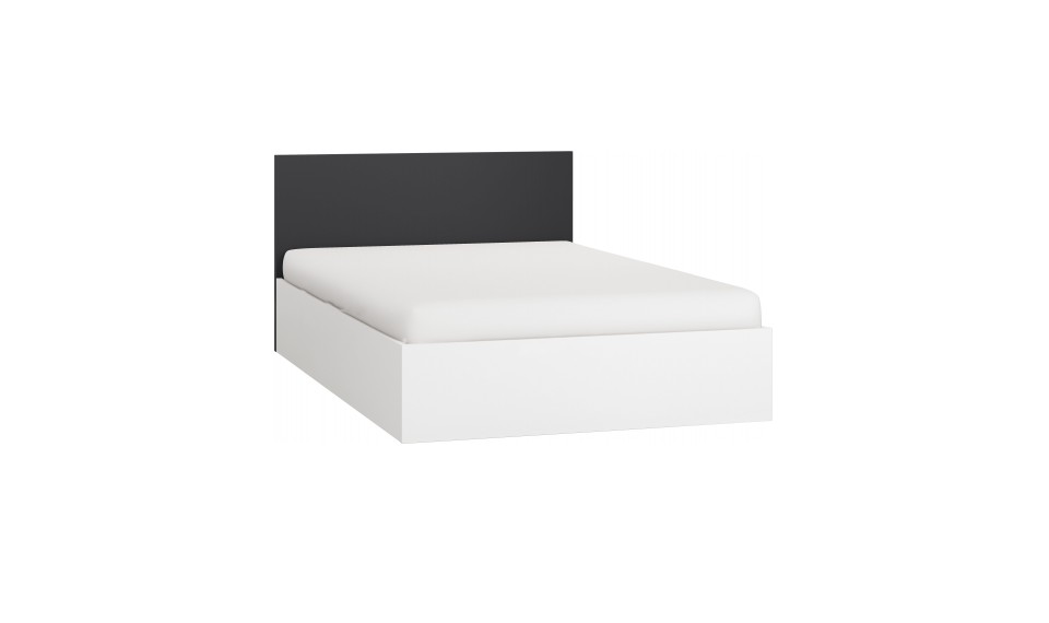 v-must_2_2 Voodi 160*200cm Simple-Valge-Must-Ei soovi jalgu - Pilt 1